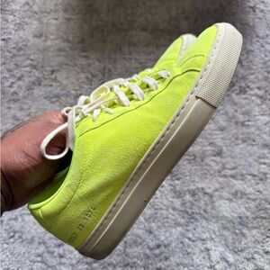 Common Projects Neon Green Sneakers